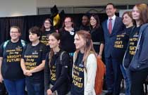 Robin and Tim Wentworth with MCC students
